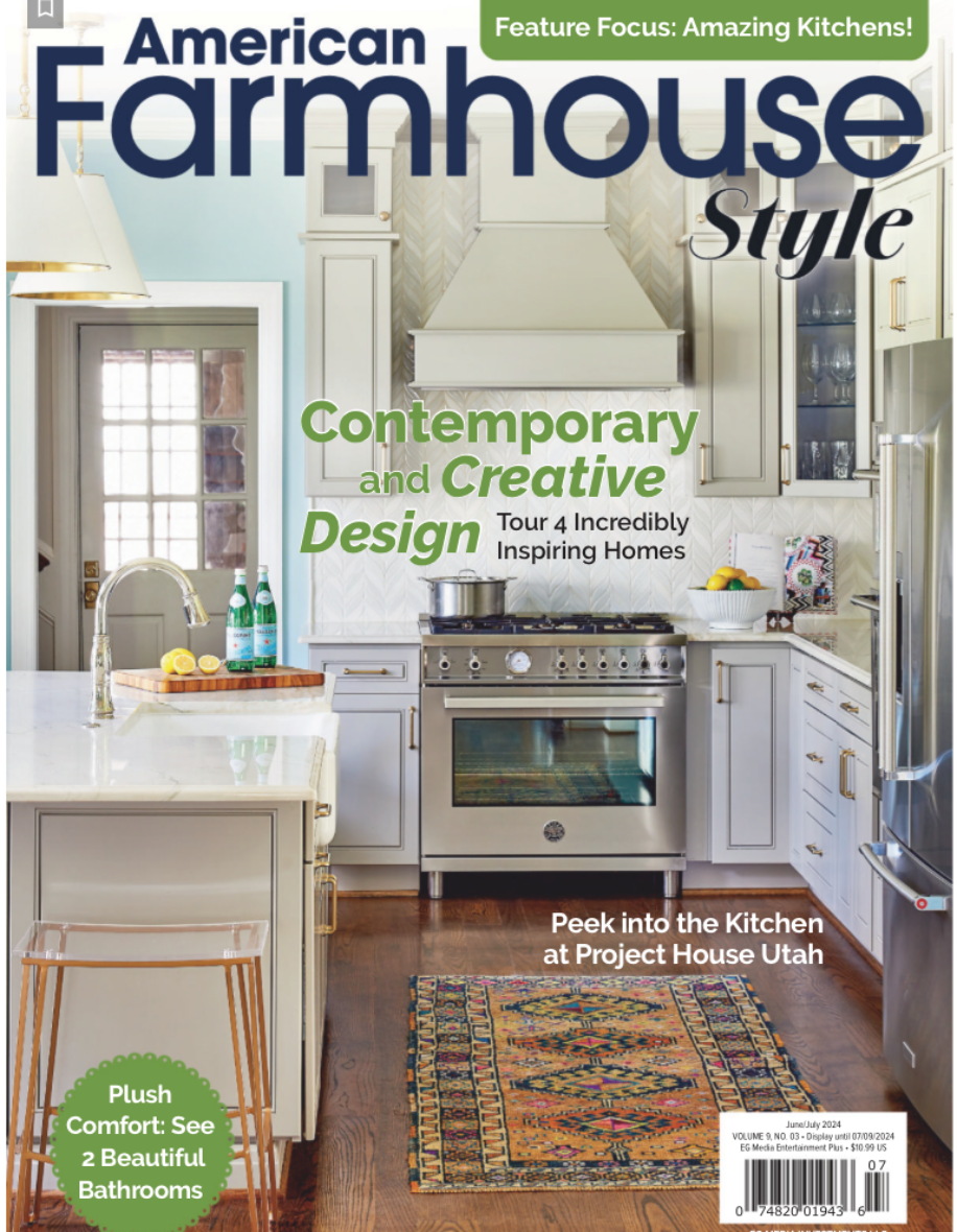 TKS Design Group’s Vintage French Farmhouse Project Featured in American Farmhouse Style Magazine