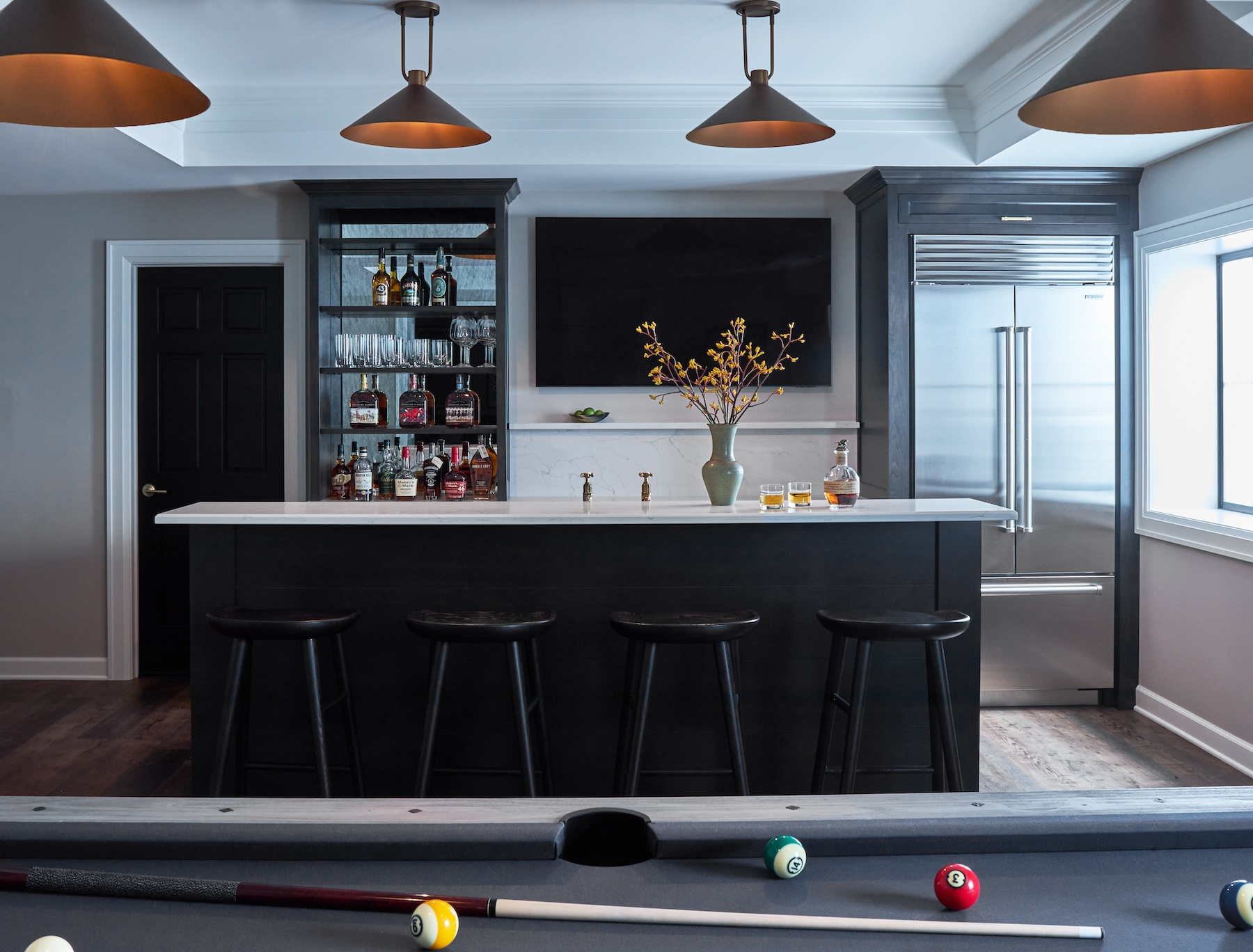 Pool Table And Home Bar Tks Design Group