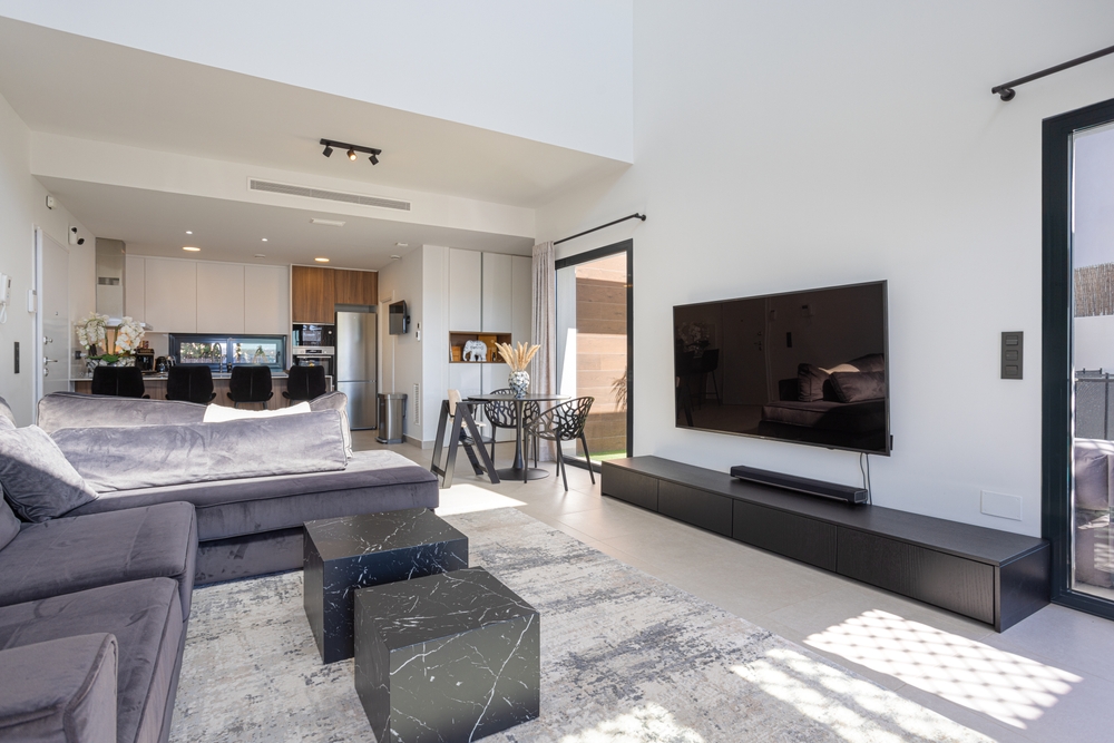 How do you give each area of an open-concept home its own purpose