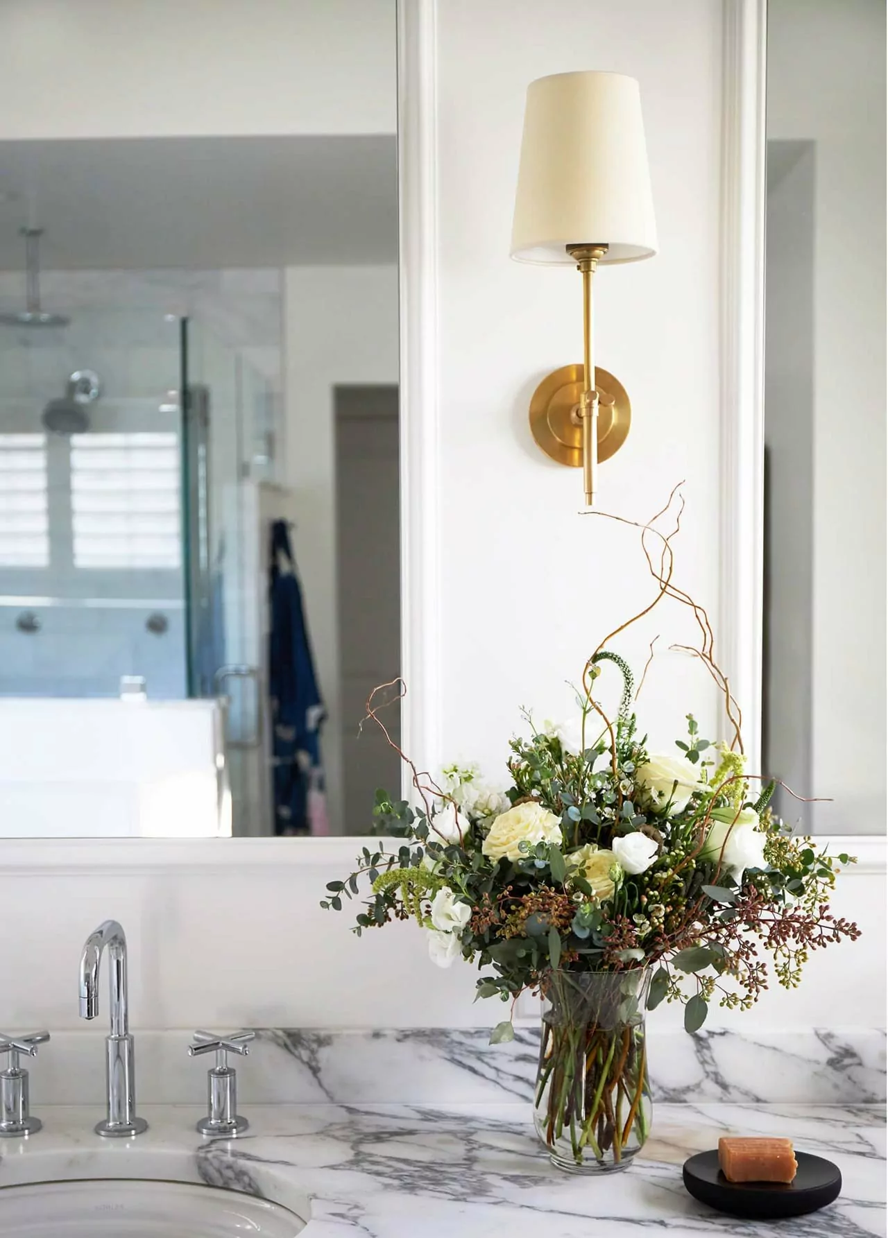 Glen Ellyn Bathroom Vanity with Marble