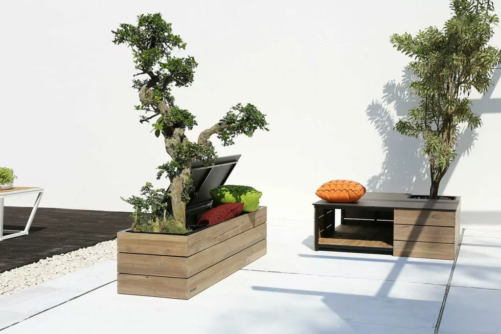Mamagreen’s Aiko Series Gives You Bench Seating, Storage And A Planter—all In One.