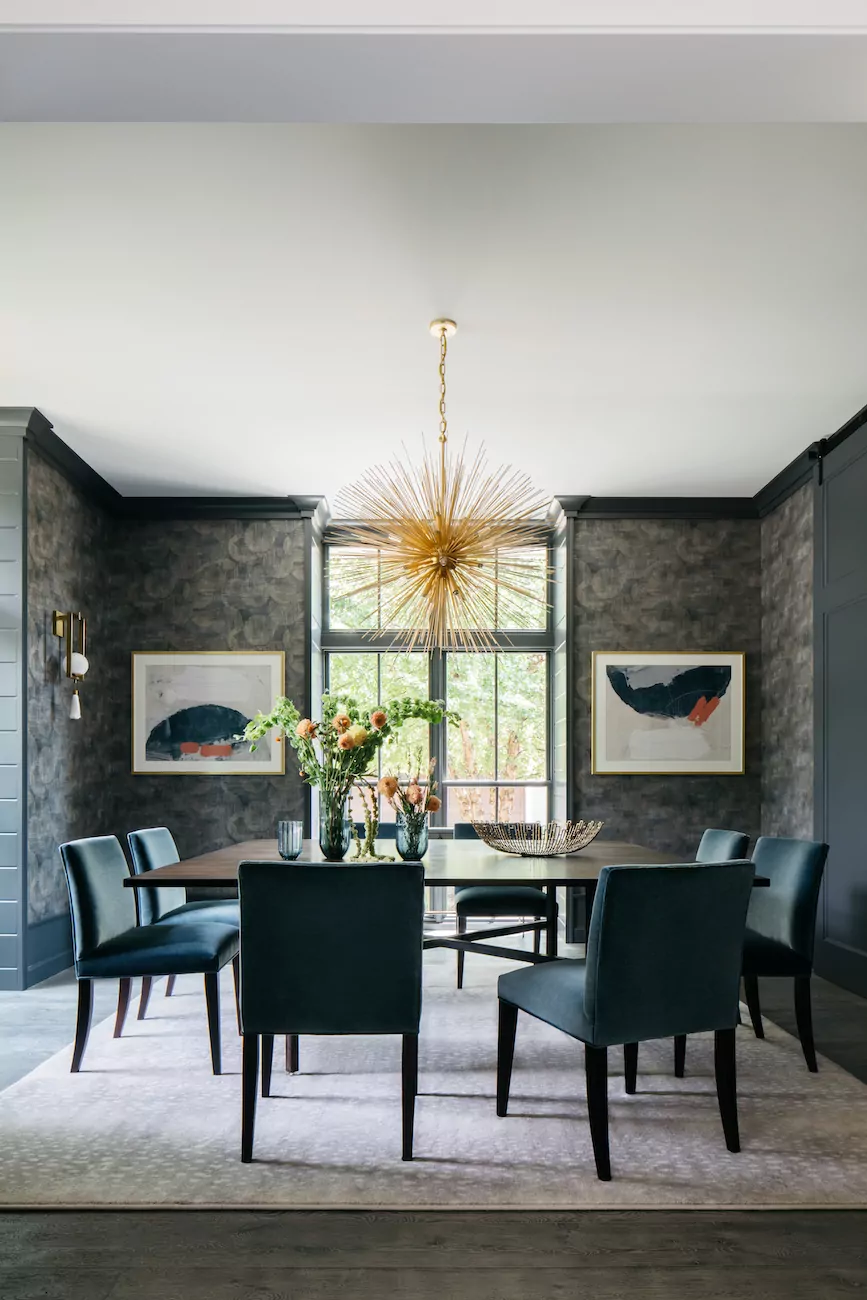 tks-design-group-dining-room-interior-design-blue-teal-dining-chairs